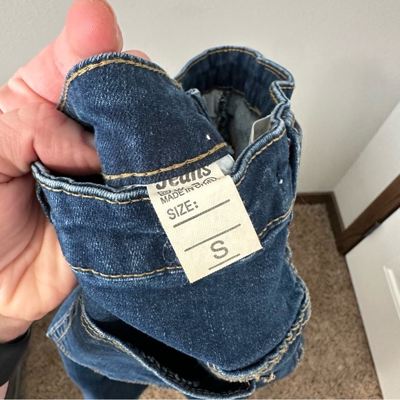 Eternal Summer Women’s Straight Leg Blue Short Jeans/Capris Fringe Size Small - Picture 12 of 12